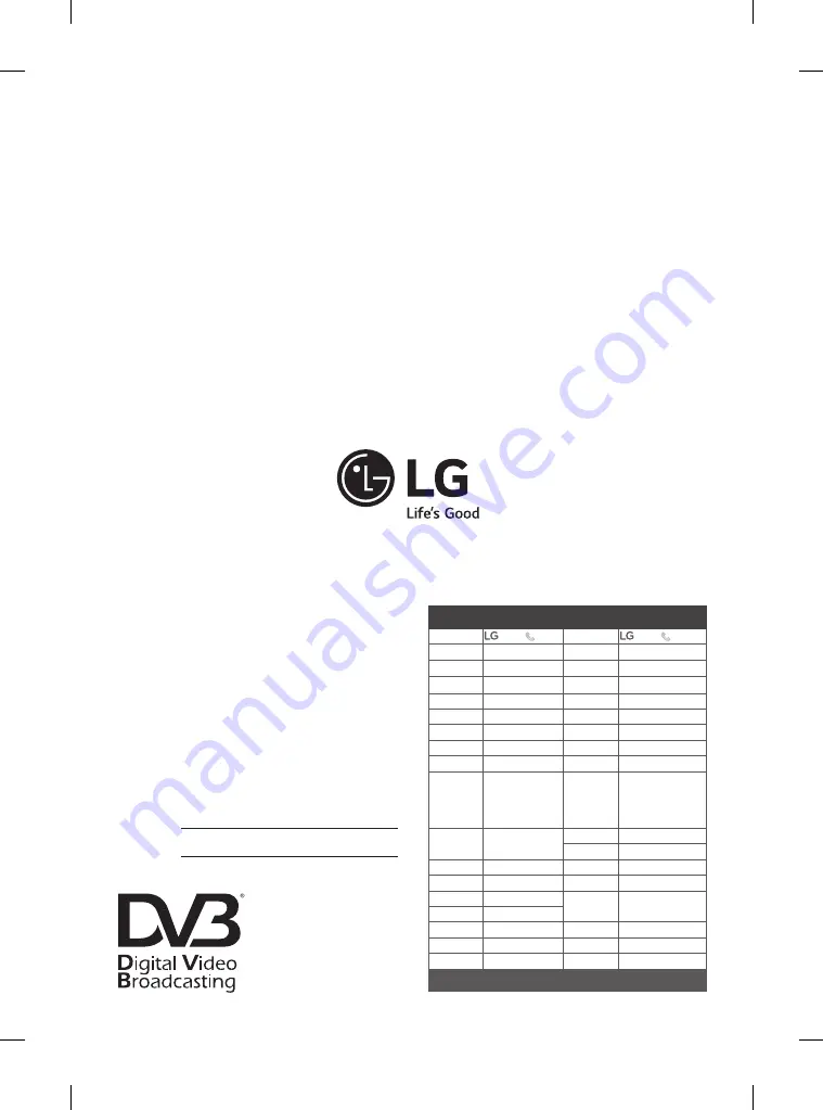 LG 49LF630V.AEK Owner'S Manual Download Page 20