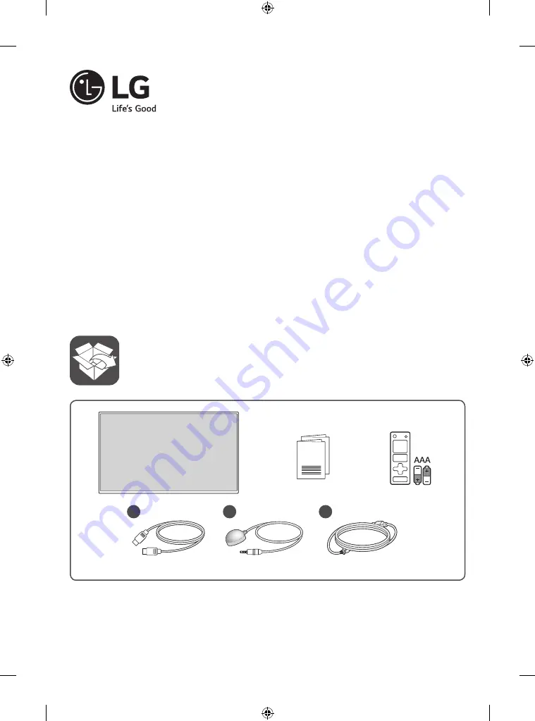 LG 49XS4F Installation Manual Download Page 1