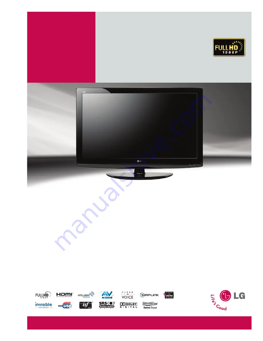 LG 52LG50 Series Specification Download Page 1