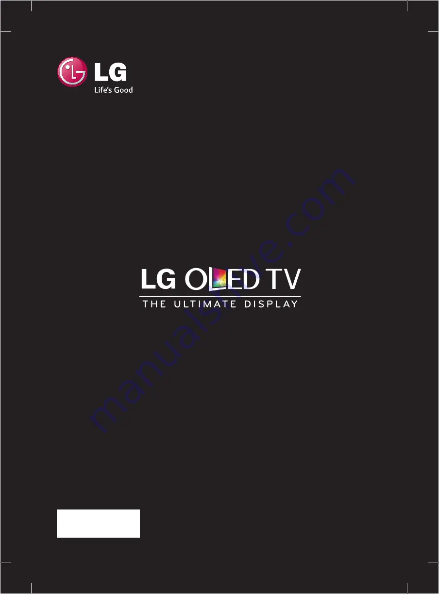 LG 55EA8809-ZC Скачать руководство пользователя страница 1