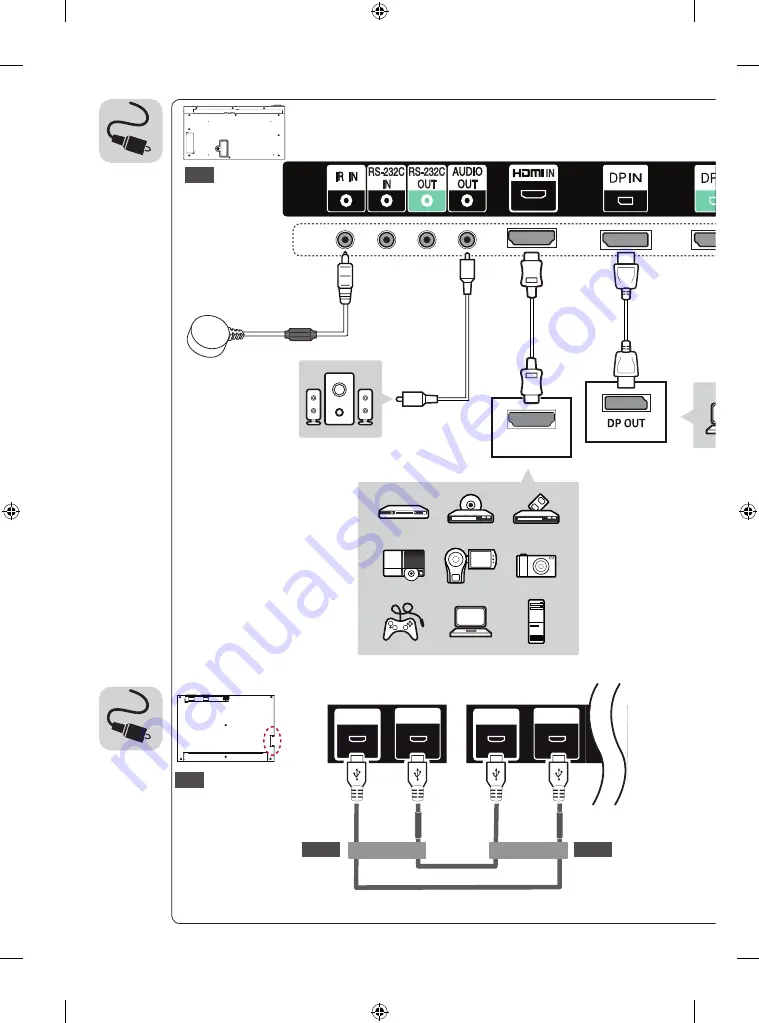 LG 55EF5C-M2V Easy Setup Manual Download Page 8