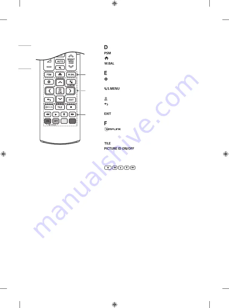 LG 55EF5F Owner'S Manual Download Page 18