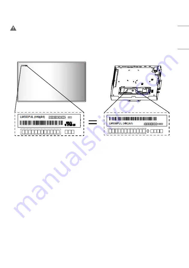 LG 55EF5G Owner'S Manual Download Page 15