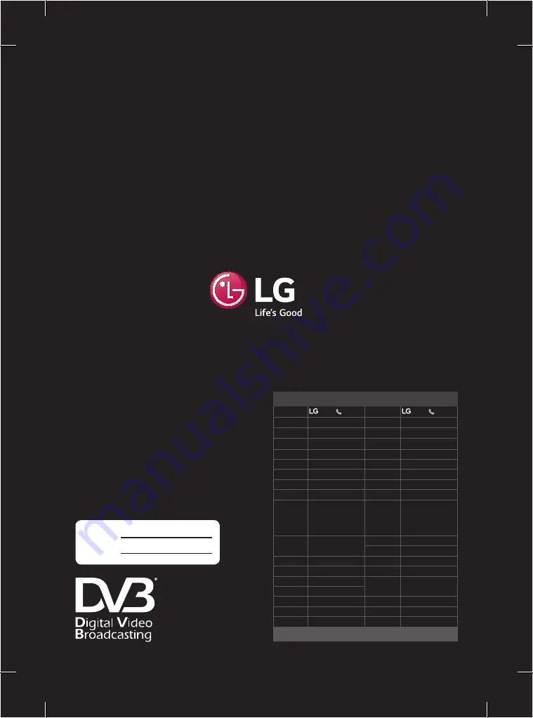 LG 55EG920V Owner'S Manual Download Page 308