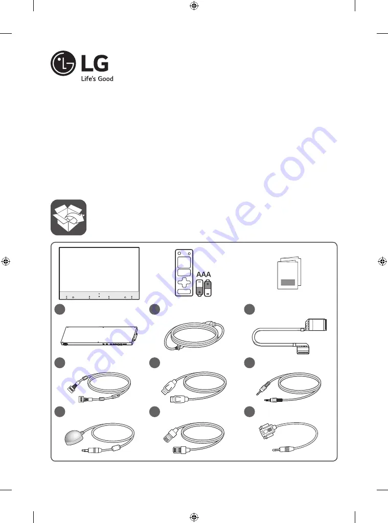 LG 55EW5F Installation Manual Download Page 1