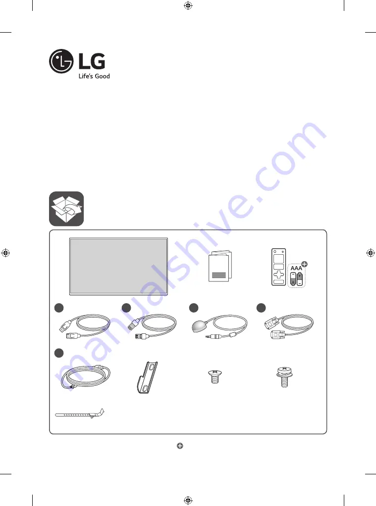 LG 55SVH7F Installation Manual Download Page 1