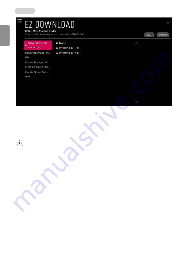 LG 60UL3E Installation Manual Download Page 18