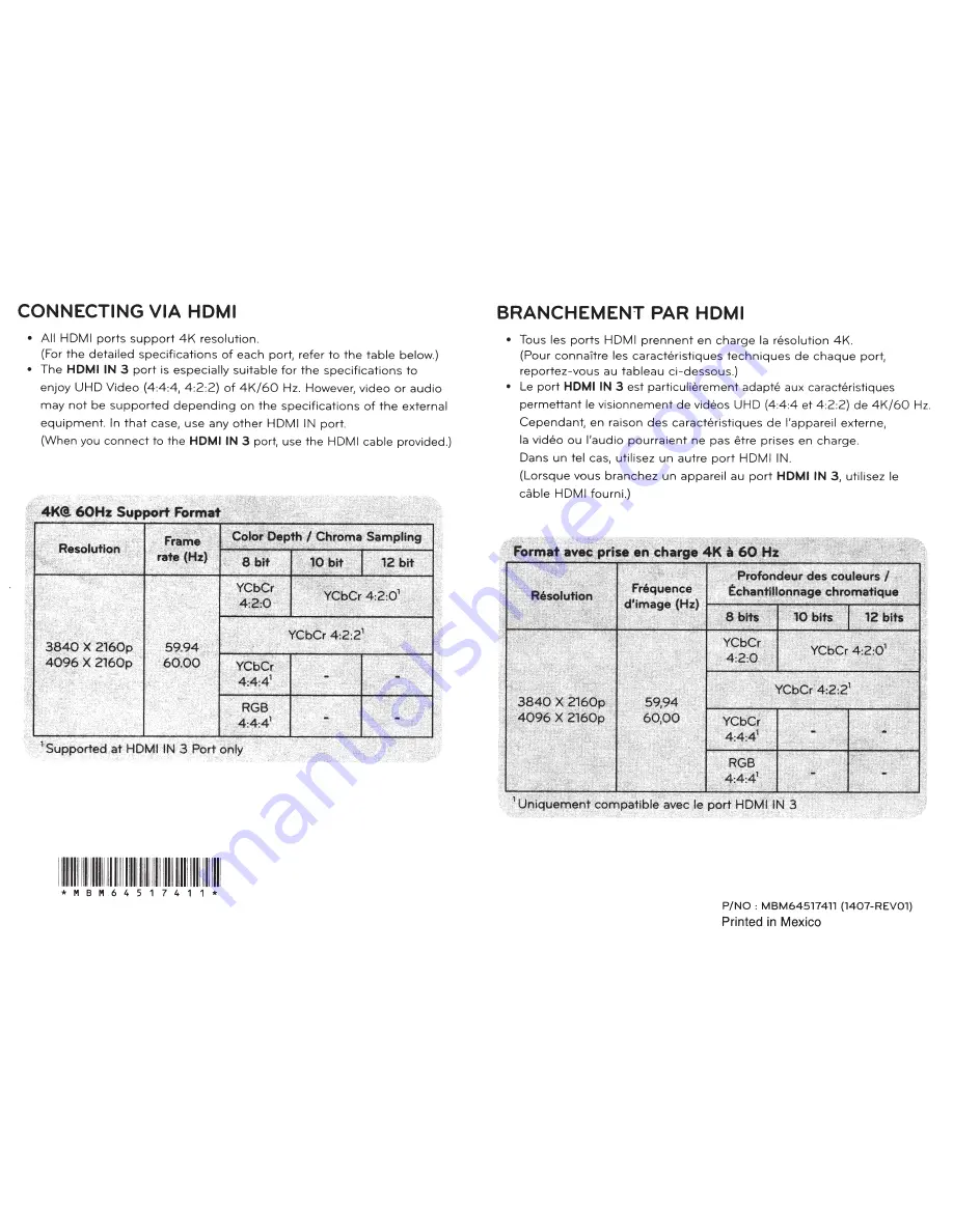 LG 65EC9700 Скачать руководство пользователя страница 64