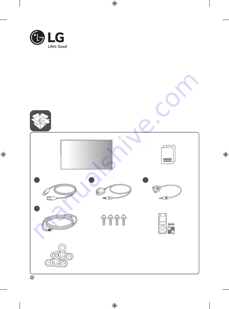 LG 98UH5F Installation Manual Download Page 1