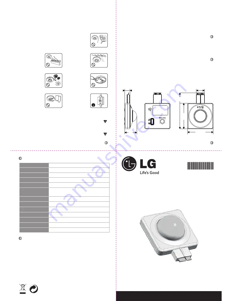 LG 9SD751TVDA Owner'S Manual Download Page 1