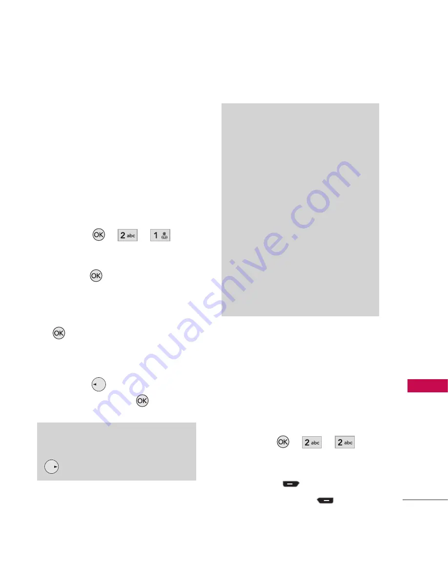 LG AX260 Citrus User Manual Download Page 47