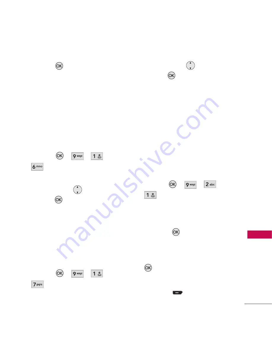 LG AX260 Citrus User Manual Download Page 73