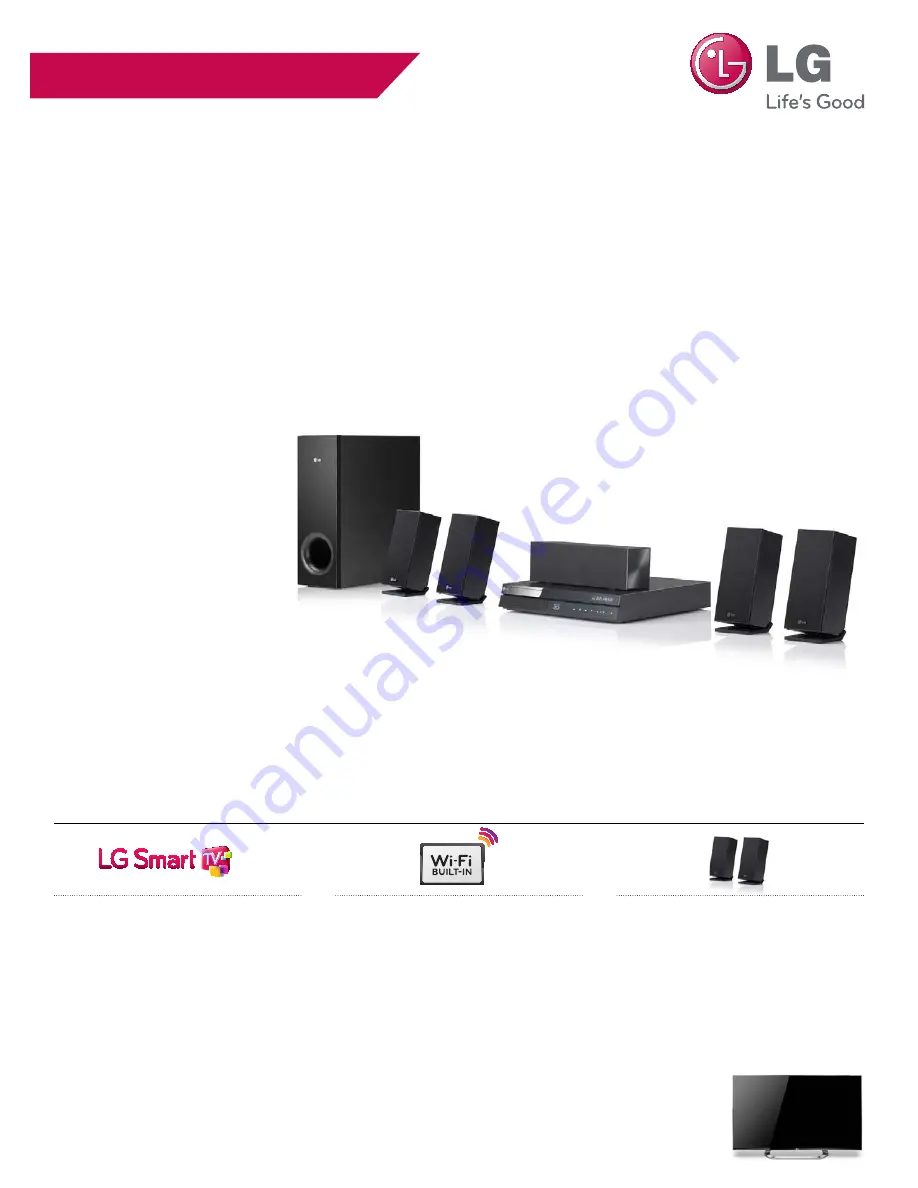 LG BH6720S Specifications Download Page 1