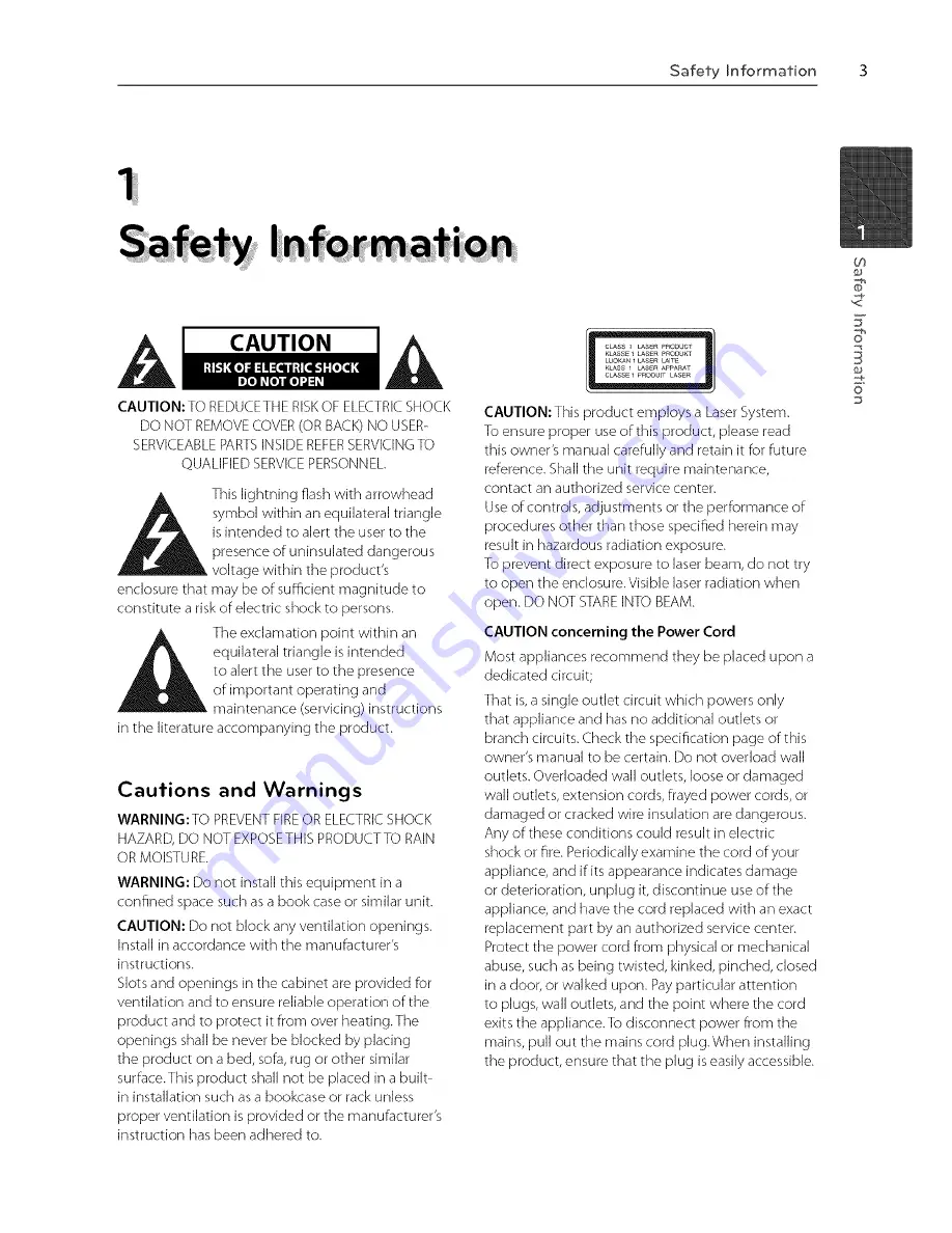 LG BX580 Owner'S Manual Download Page 2