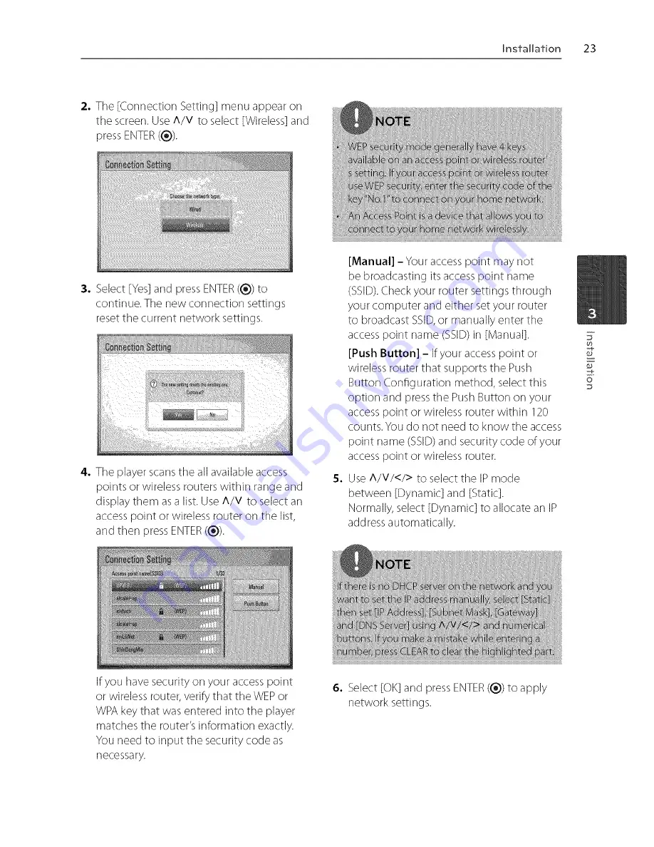 LG BX580 Owner'S Manual Download Page 22