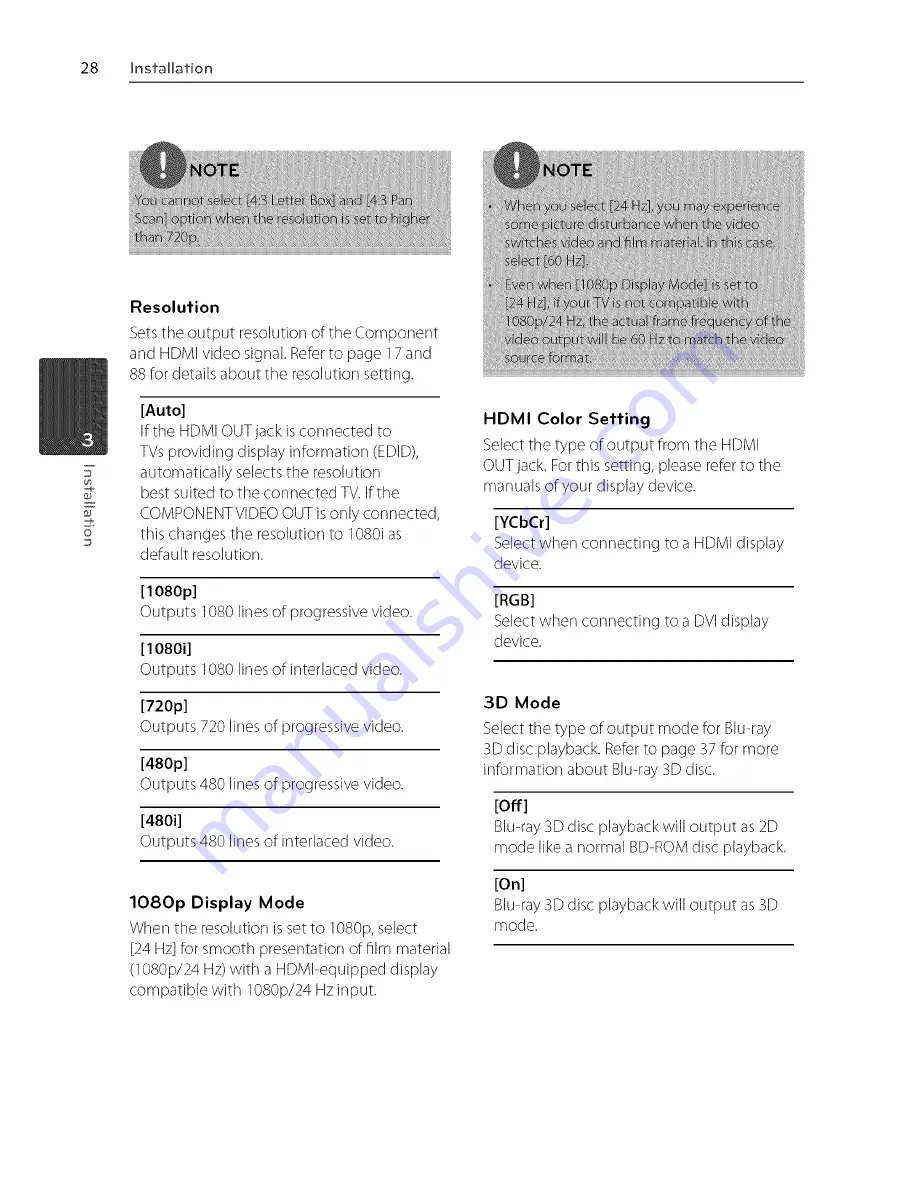 LG BX580 Owner'S Manual Download Page 27