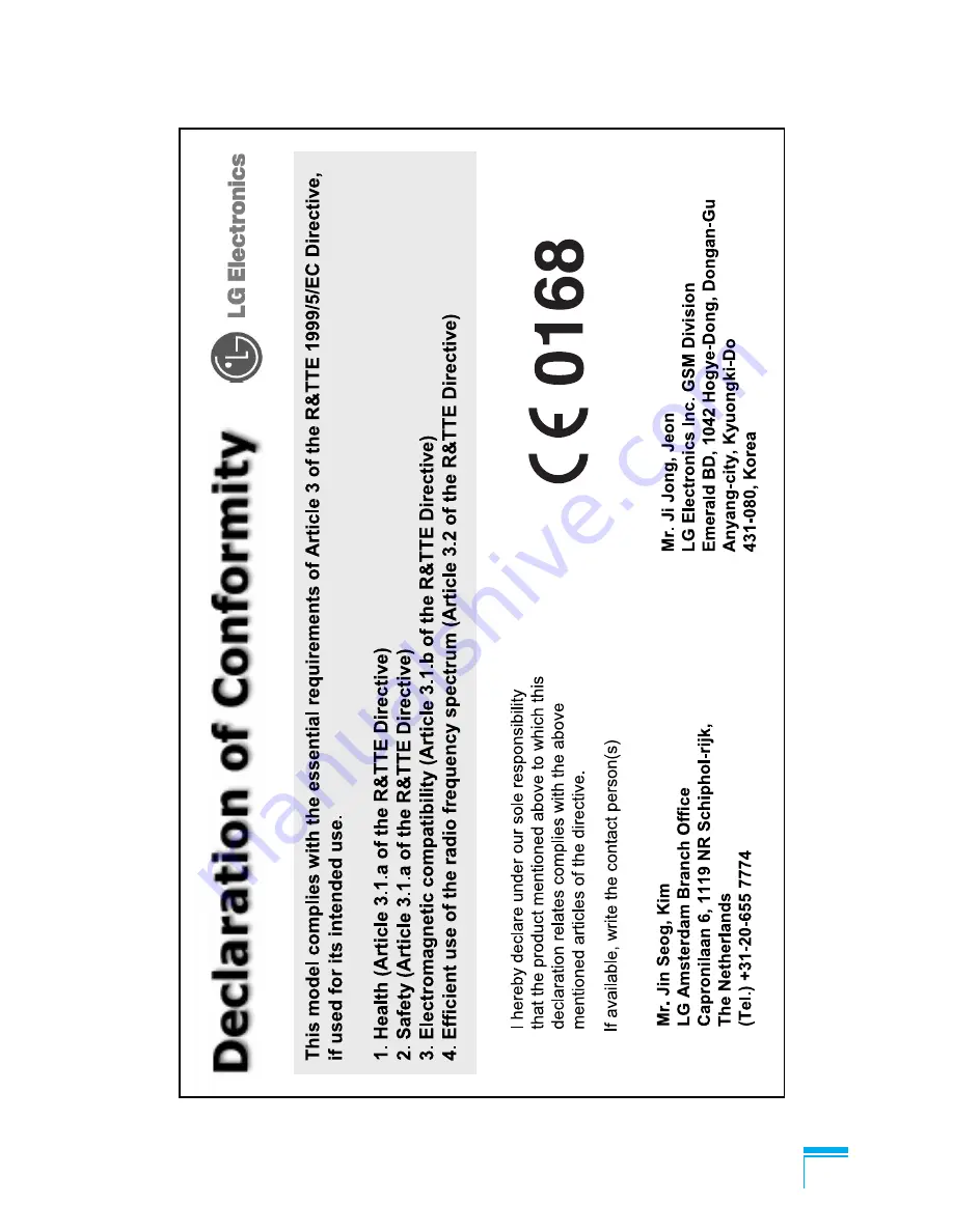 LG C3100 User Manual Download Page 176