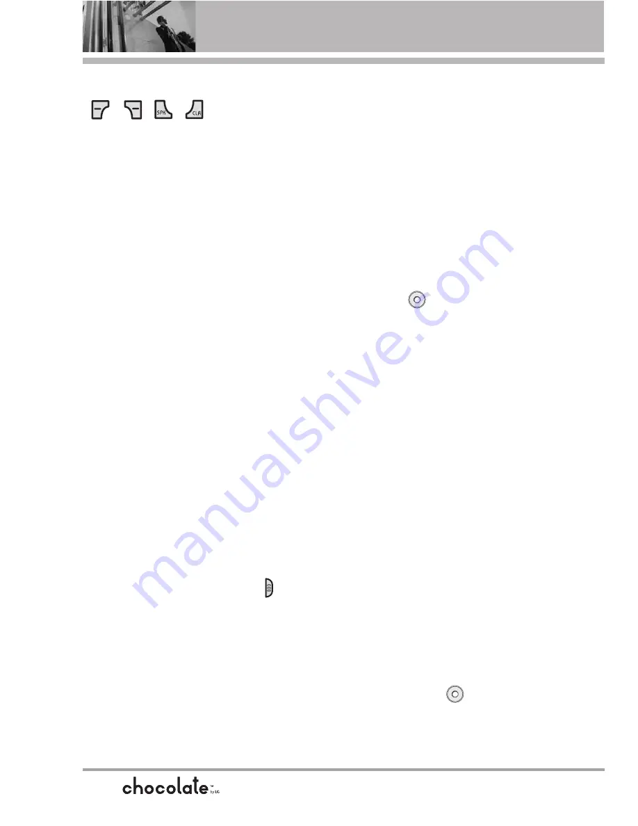 LG Chocolate Parts Manual Download Page 16