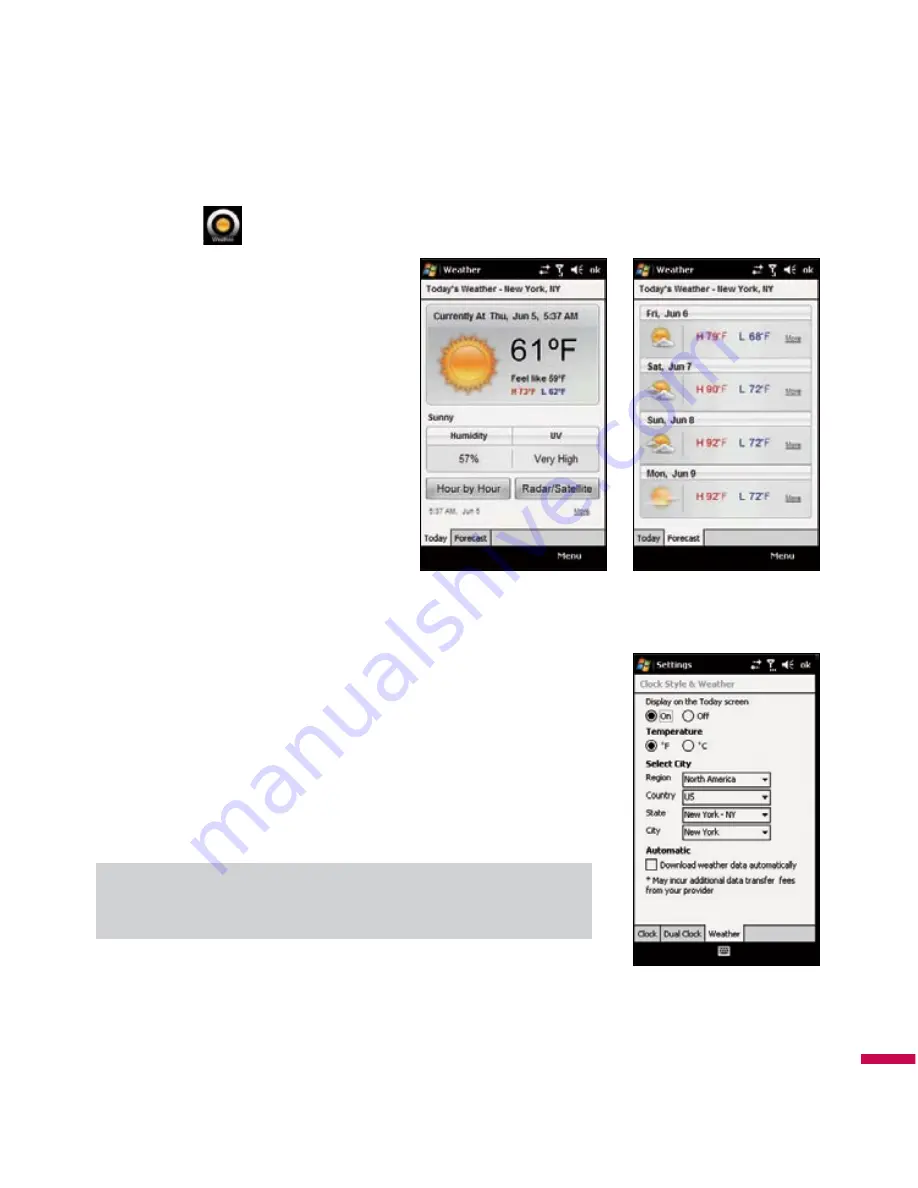 LG CT810 User Manual Download Page 107