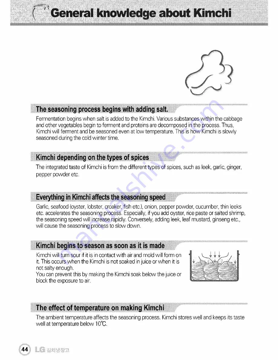 LG Dios GR-J303UG Series User Manual Download Page 44