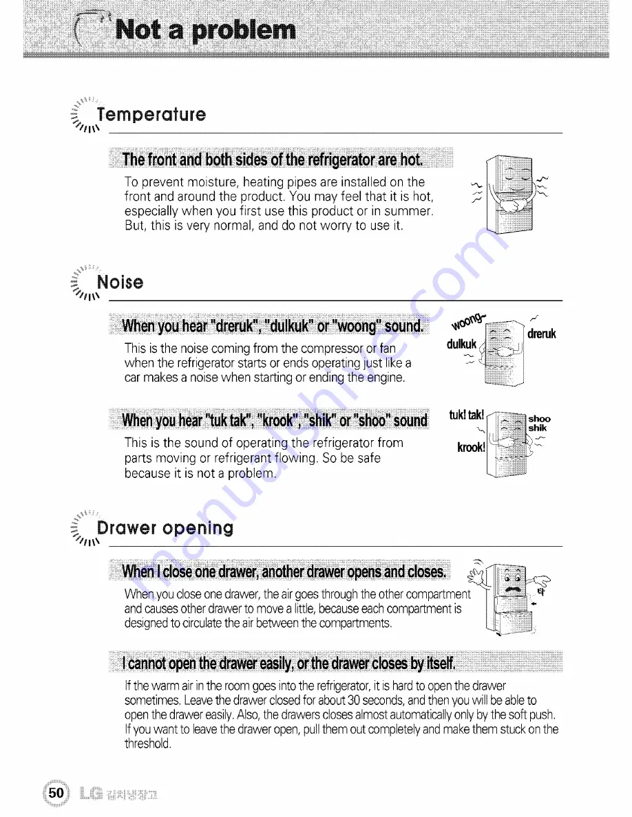 LG Dios GR-J303UG Series User Manual Download Page 50