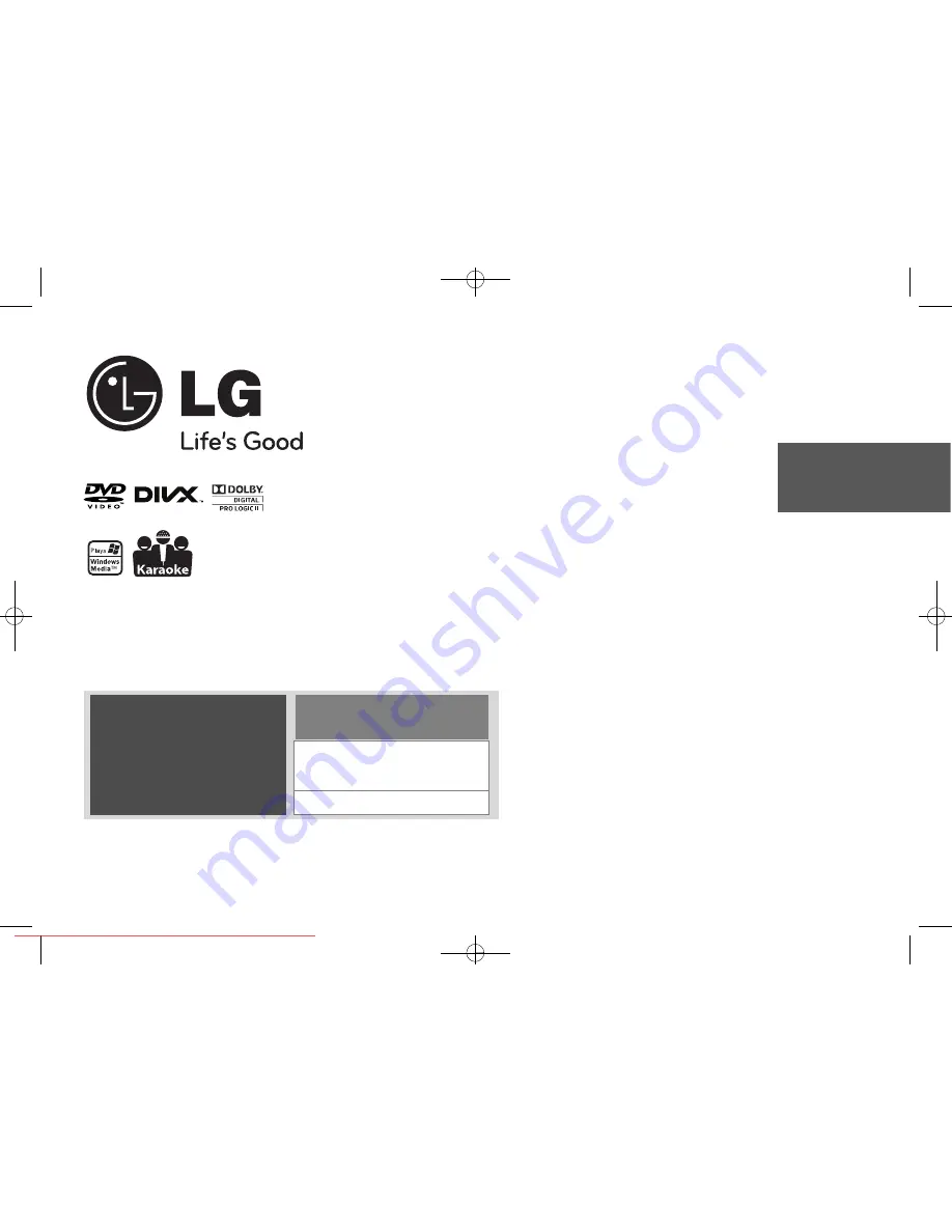 LG DKS-3000 Owner'S Manual Download Page 1