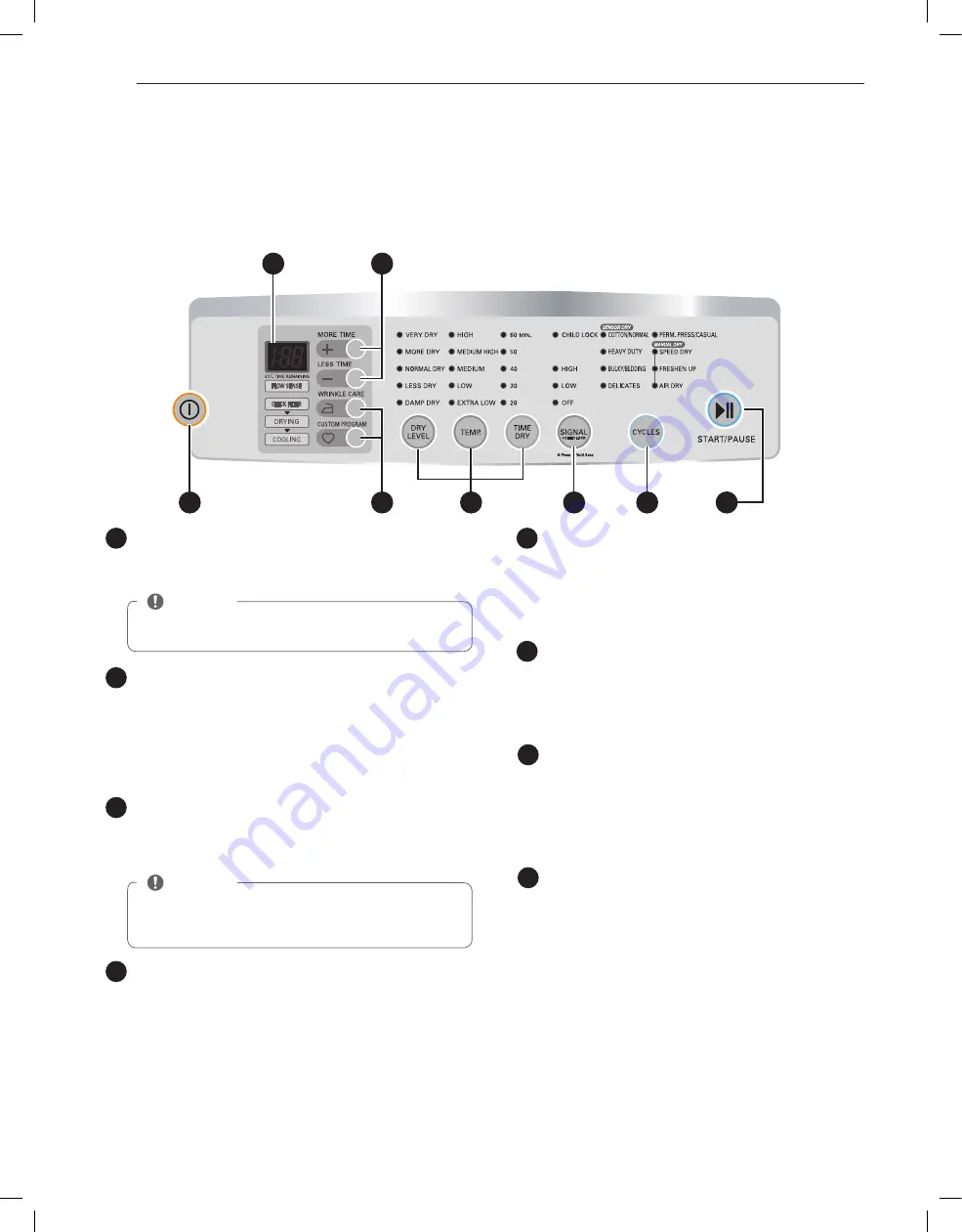 LG DLE4801W Owner'S Manual Download Page 46