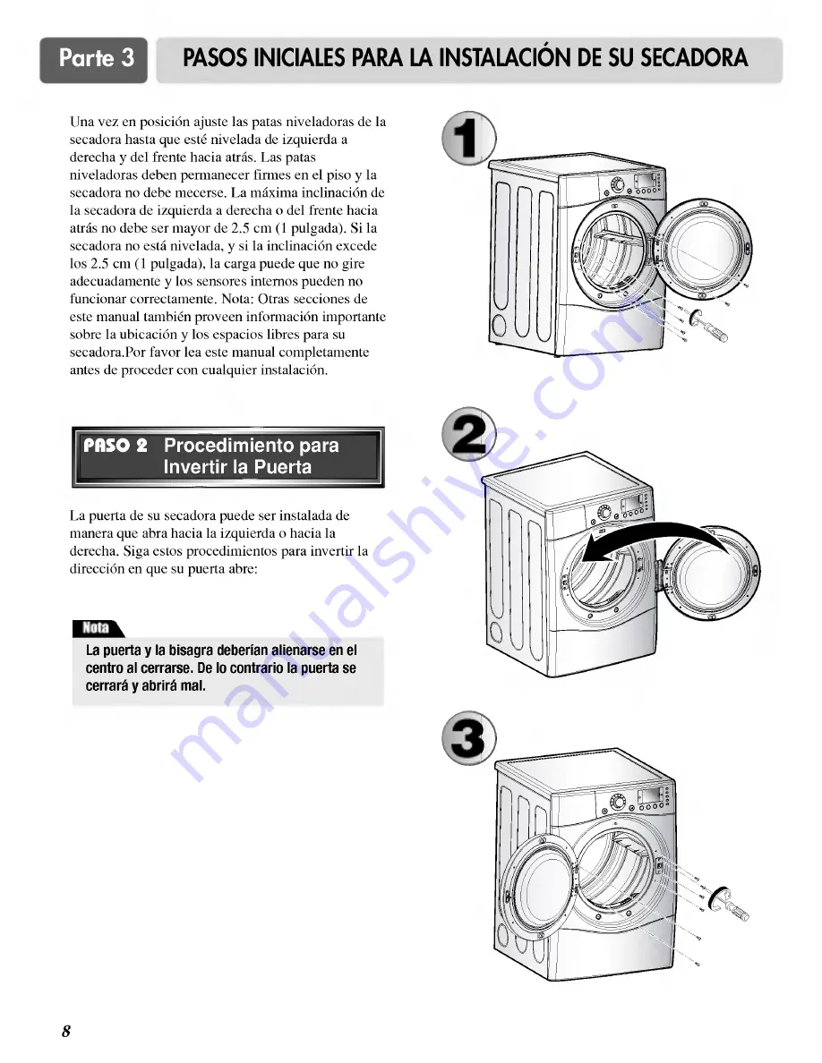 LG DLE8377NM Owner'S Manual Download Page 42