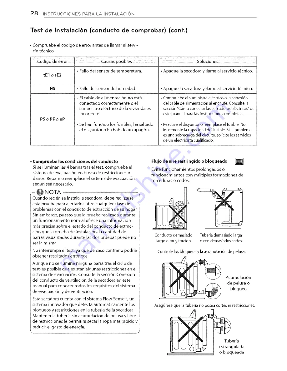 LG DLEX5680V Owner'S Manual Download Page 70