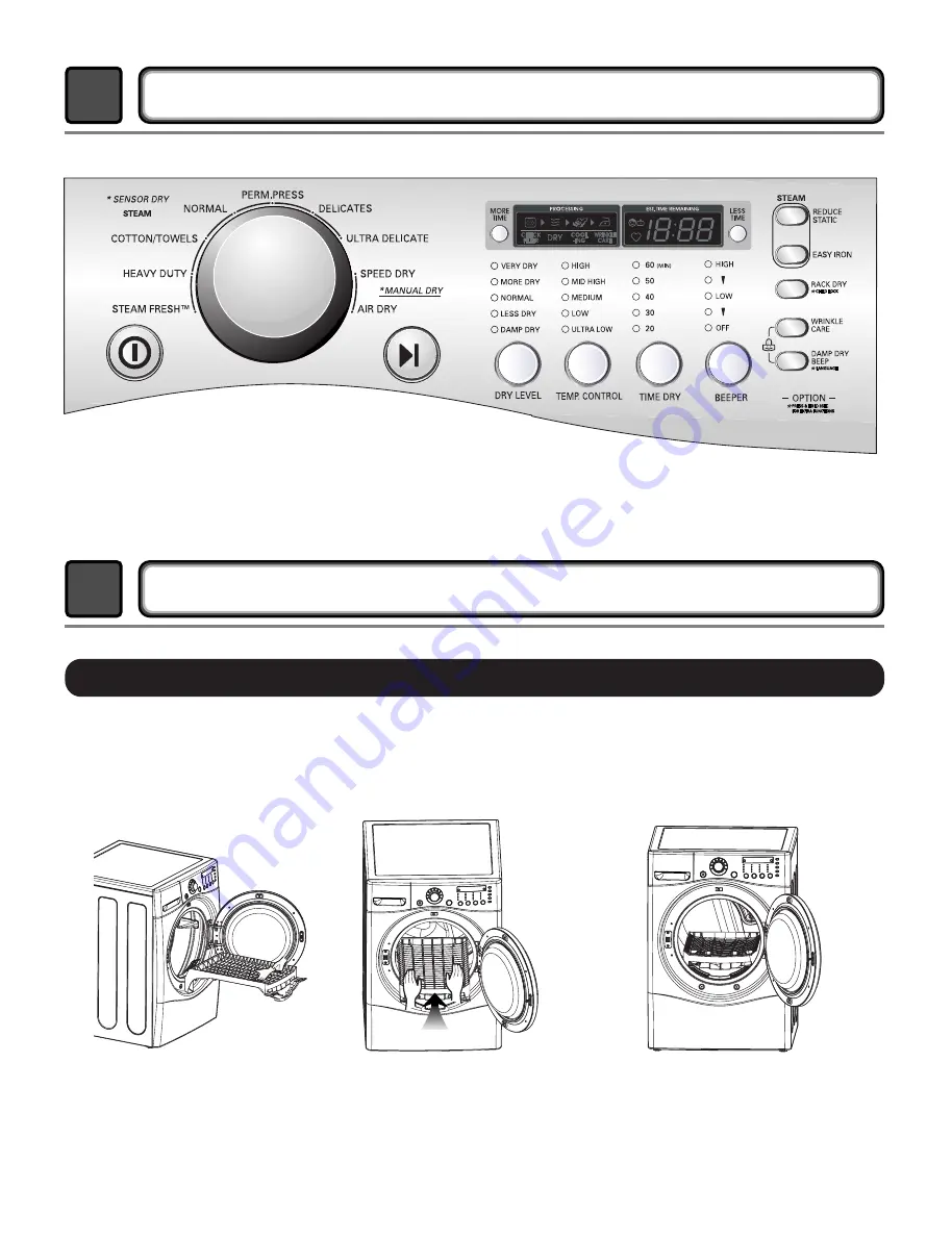 LG DLEX8377WM - SteamDryer Series - 27in Front-Load Electric Dryer Service Manual Download Page 7