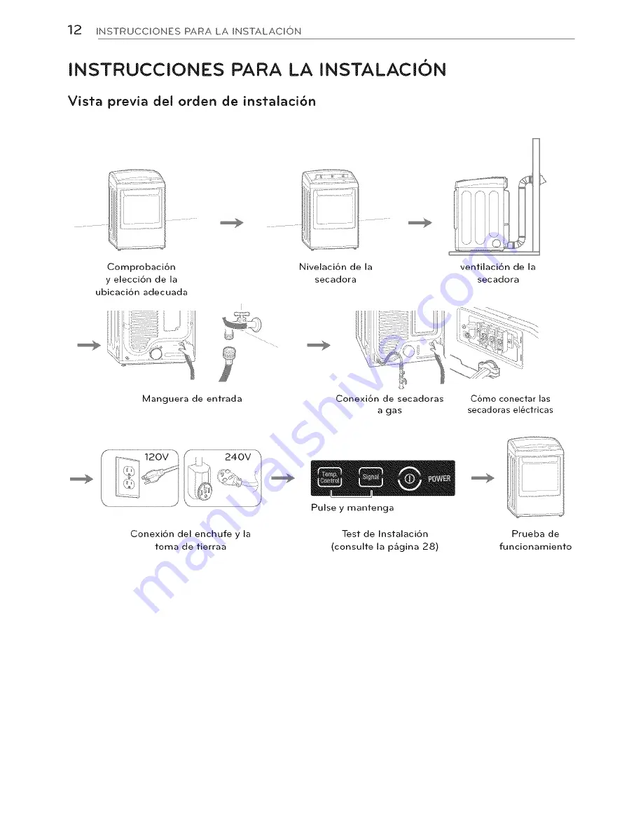 LG DLEY1701V Owner'S Manual Download Page 52