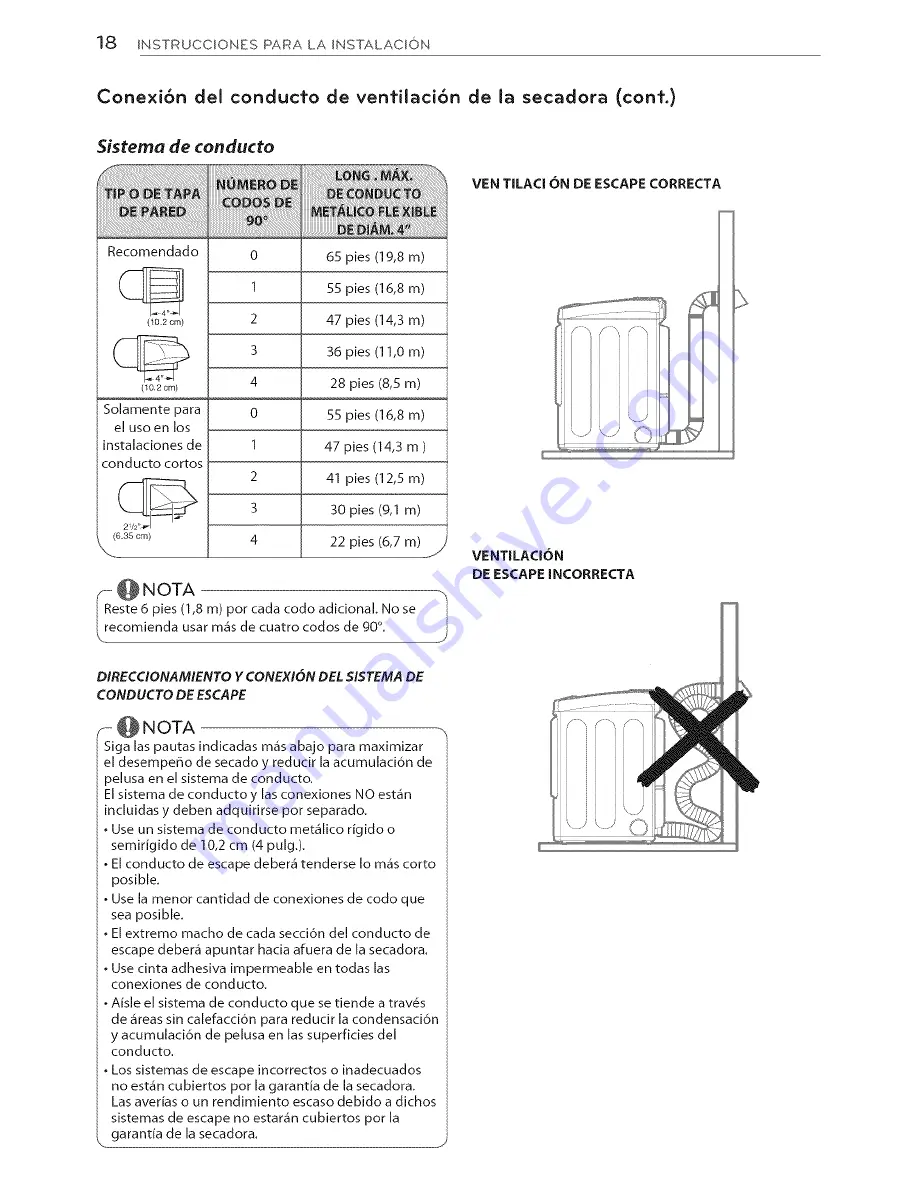 LG DLEY1701V Скачать руководство пользователя страница 58