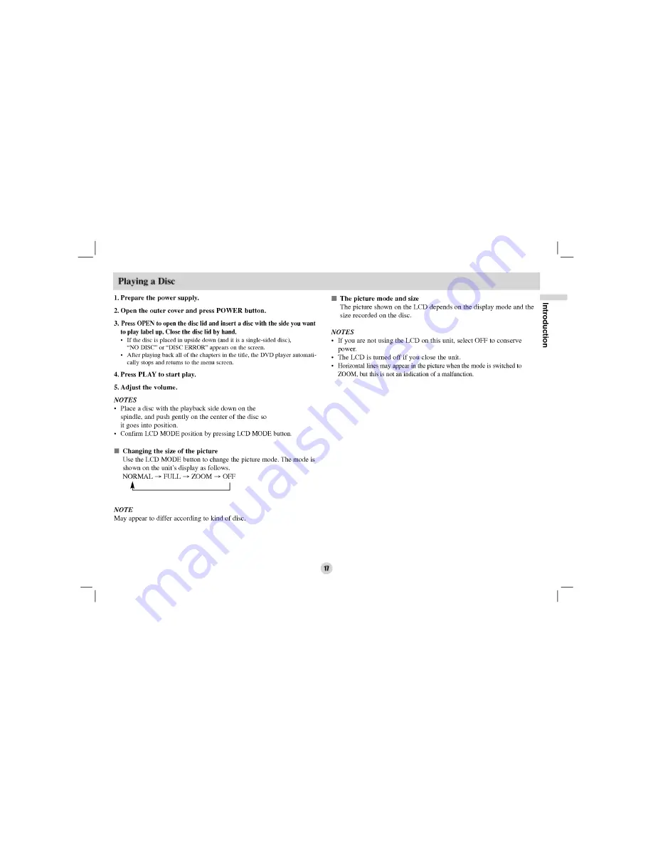 LG DP8821 Owner'S Manual Download Page 17