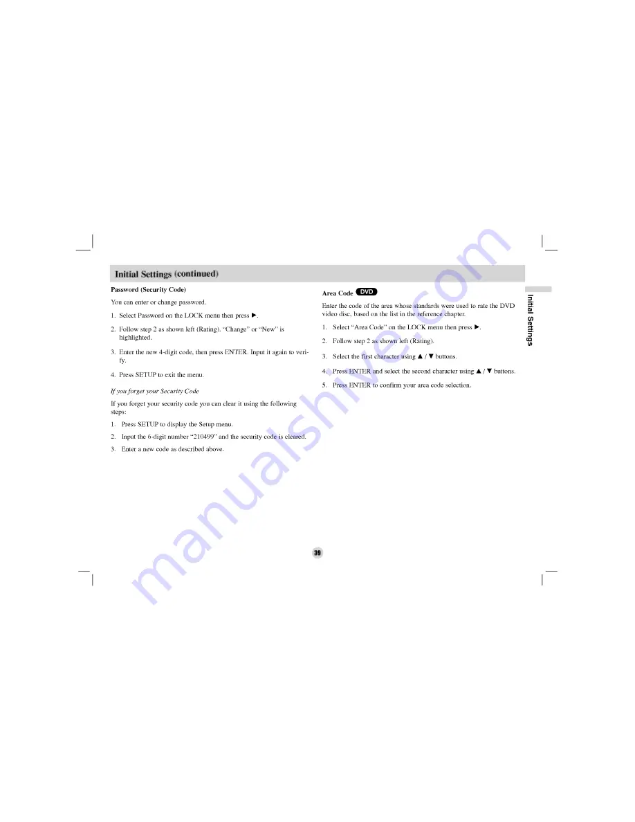 LG DP8821 Owner'S Manual Download Page 39