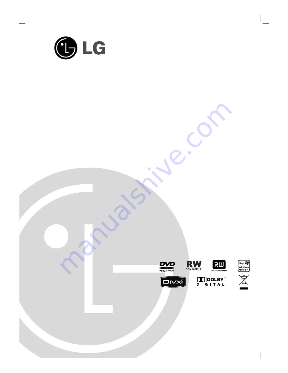 LG DR275 Owner'S Manual Download Page 1