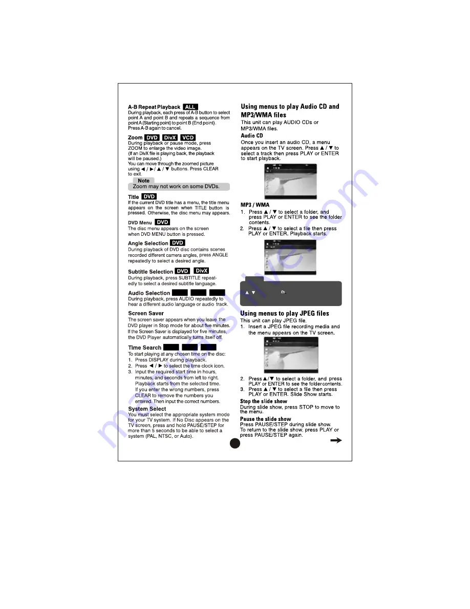 LG DV235 Owner'S Manual Download Page 12