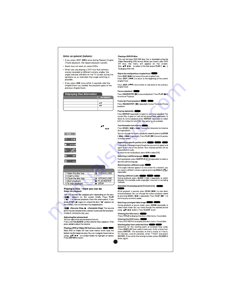 LG DV415 Owner'S Manual Download Page 13