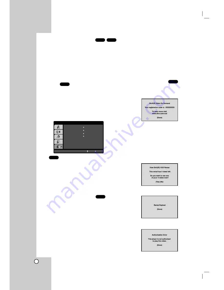 LG DVX9700 Owner'S Manual Download Page 203