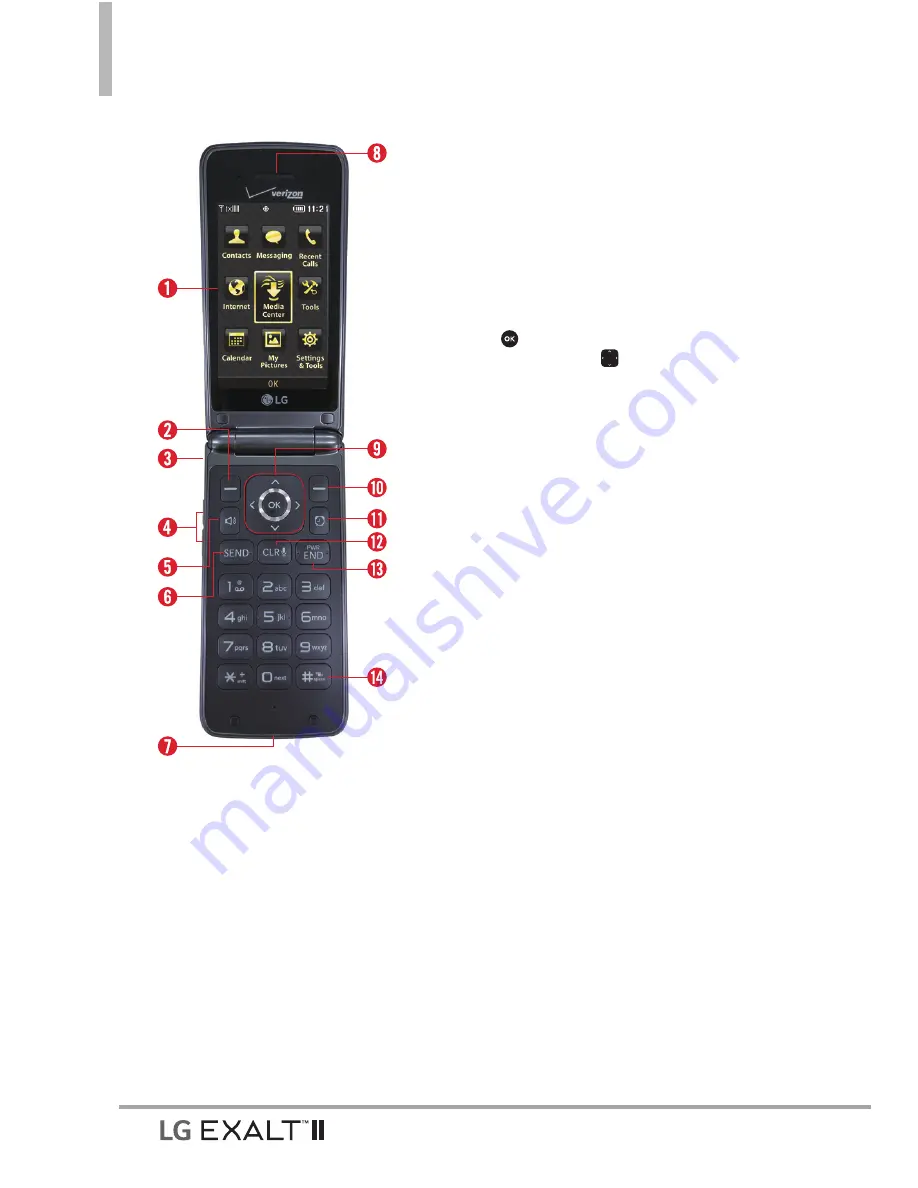 LG Exalt II User Manual Download Page 8