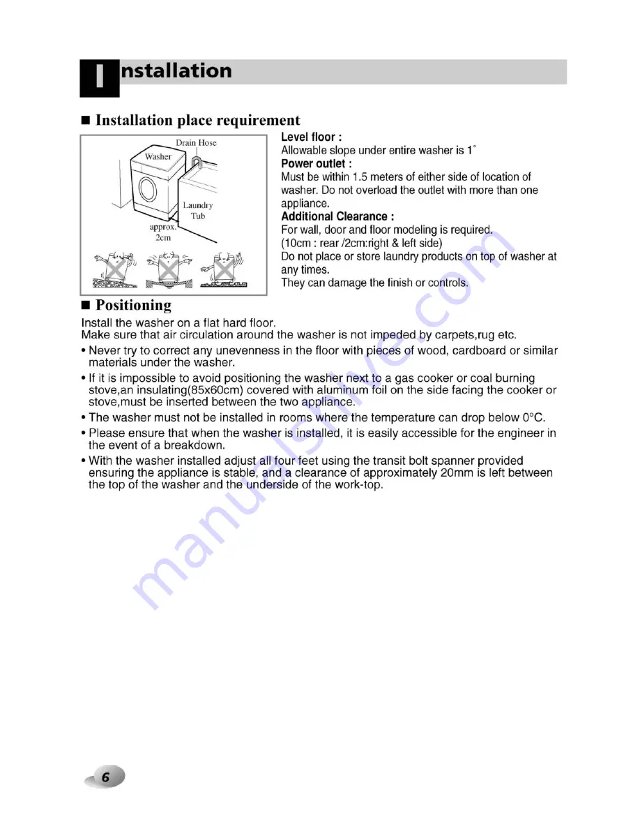 LG F1068QD(P)(1~9) Owner'S Manual Download Page 6