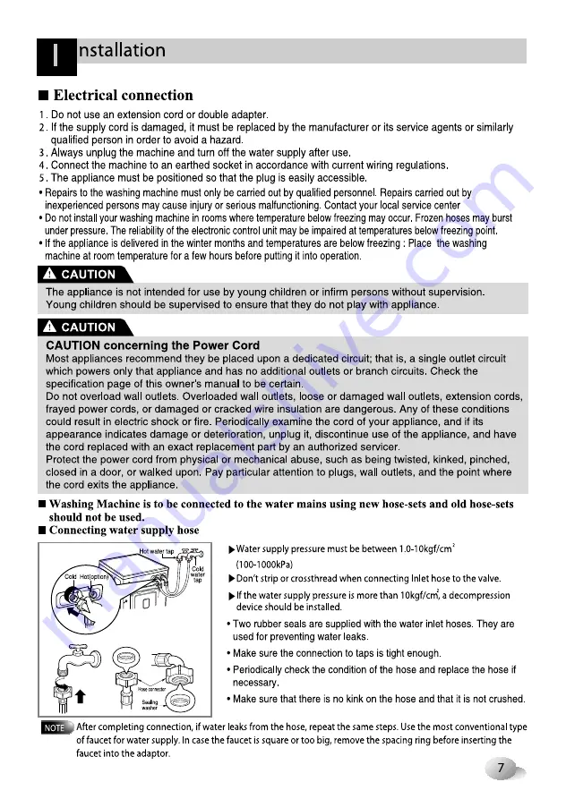 LG F1096QDT21 Owner'S Manual Download Page 7