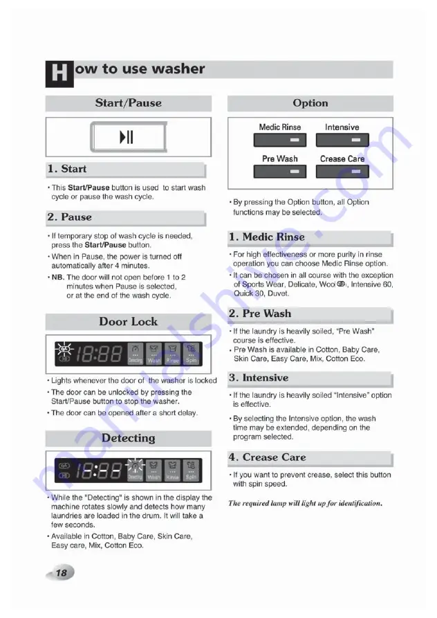 LG F1096QDT21 Owner'S Manual Download Page 18