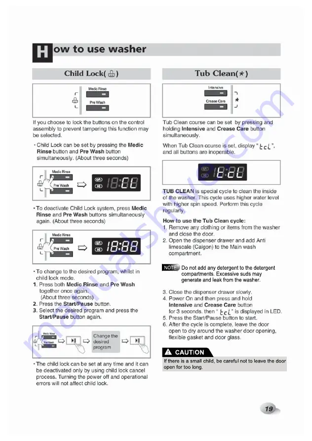 LG F1096QDT21 Owner'S Manual Download Page 19