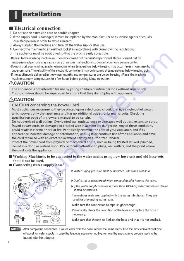 LG F10B9LDL2 Series Owner'S Manual Download Page 7