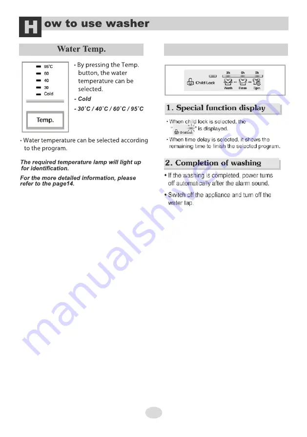 LG F10B9LDL2 Series Owner'S Manual Download Page 20