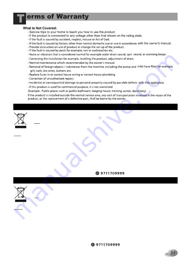 LG FHT1006HNL Owner'S Manual Download Page 31