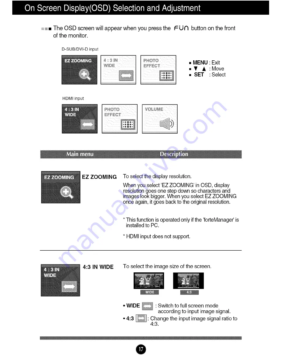 LG Flatron W2286L User Manual Download Page 18