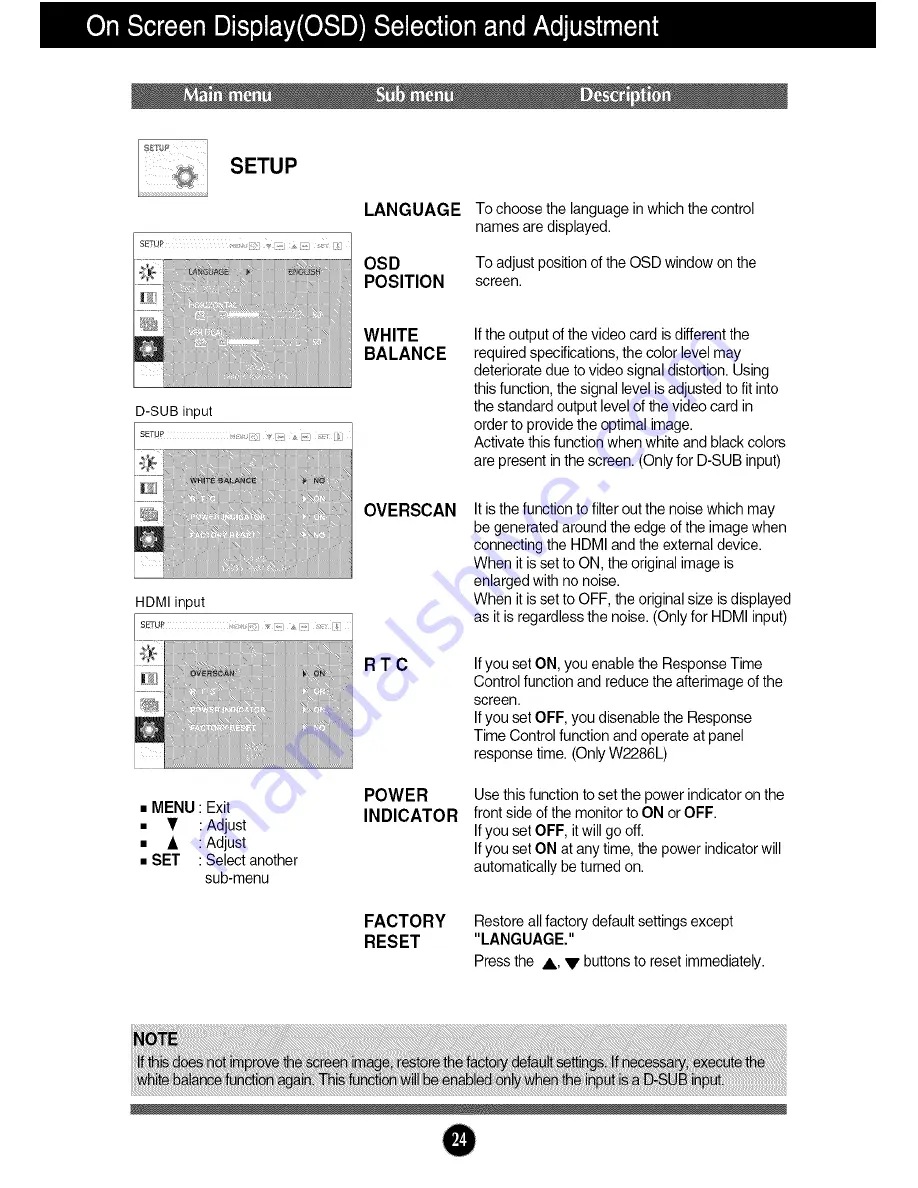 LG Flatron W2286L User Manual Download Page 25