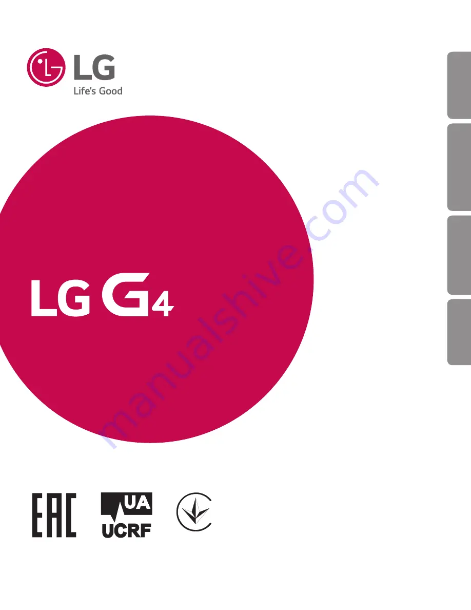 LG G4 H818P User Manual Download Page 1