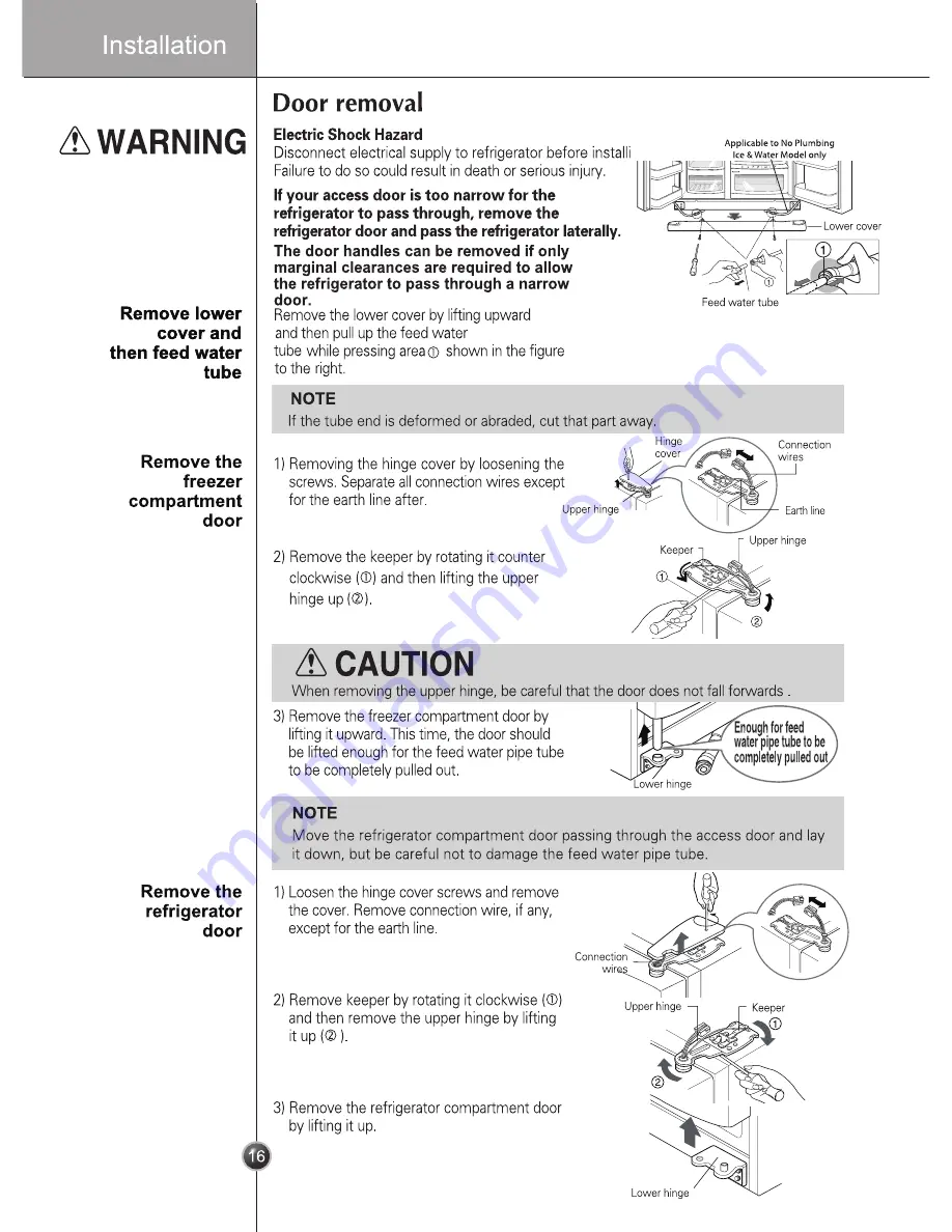 LG GC-L197HPNL Owner'S Manual Download Page 16